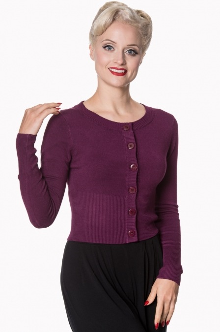 banned-retro-50s-aubergine-cardigan