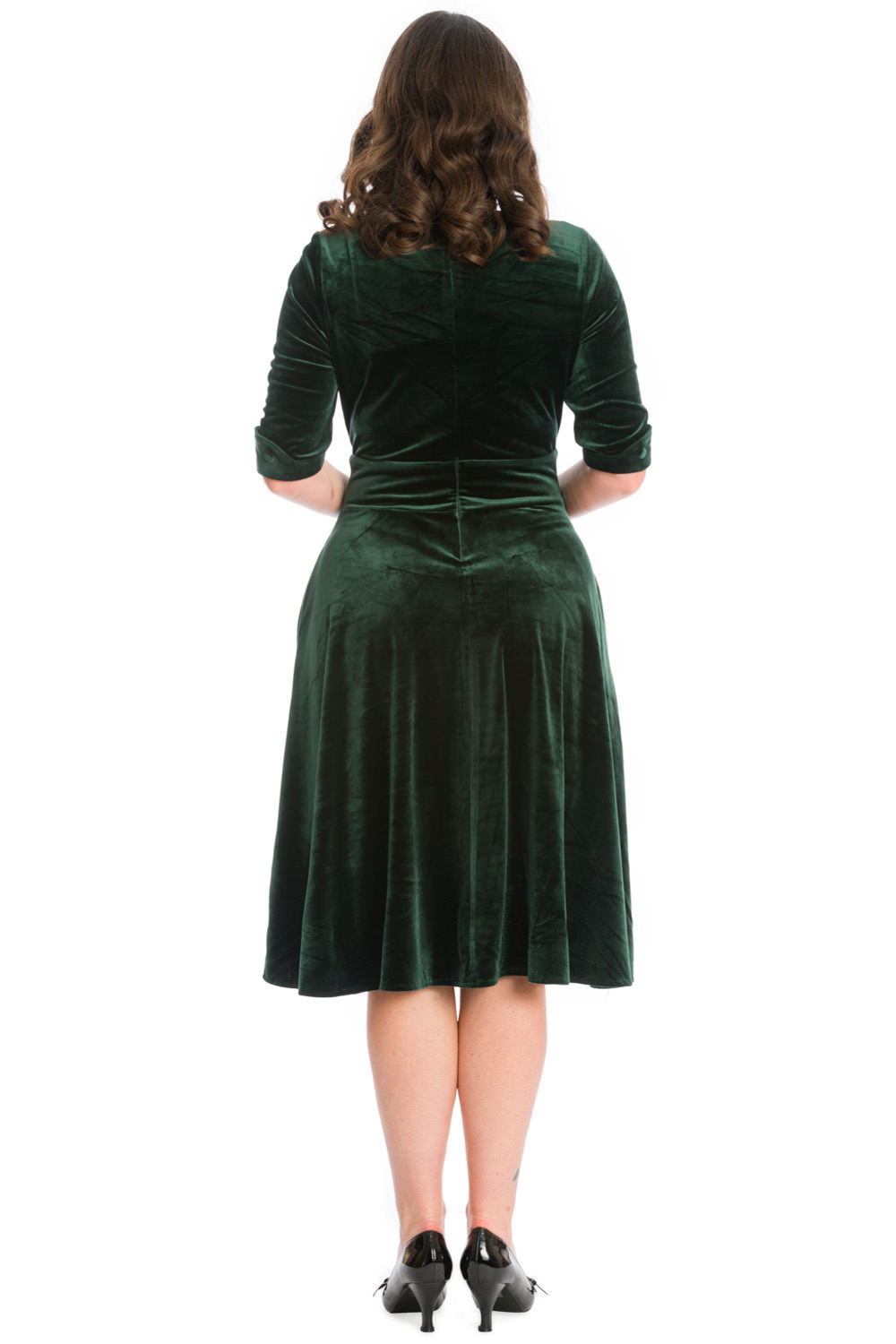 Banned Retro 50s Date Night Fit And Flare Dress In Green | Free UK P&P