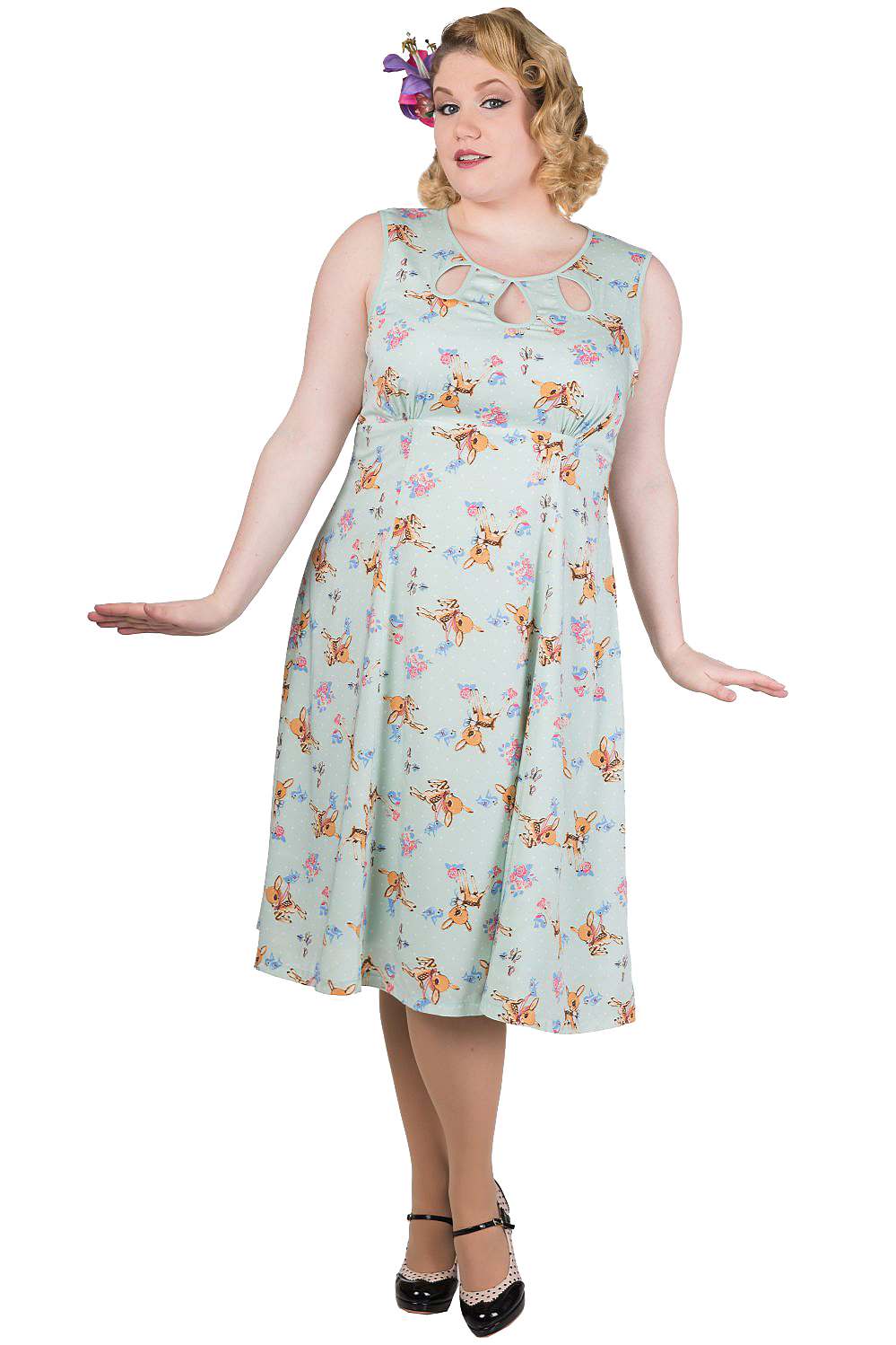 Banned Whimsical Bambi Dress | 40s Retro Disney Inspired Dress | Visit ...