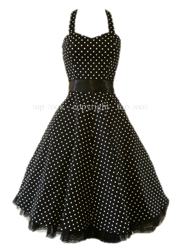 H&R Polka Dot Dress For Vase Body Shapes