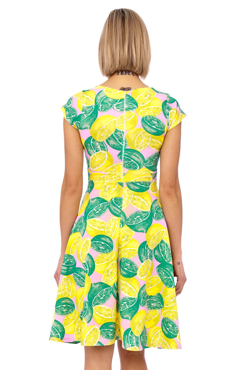 Lauren 50s Lemon Lime Swing Dress