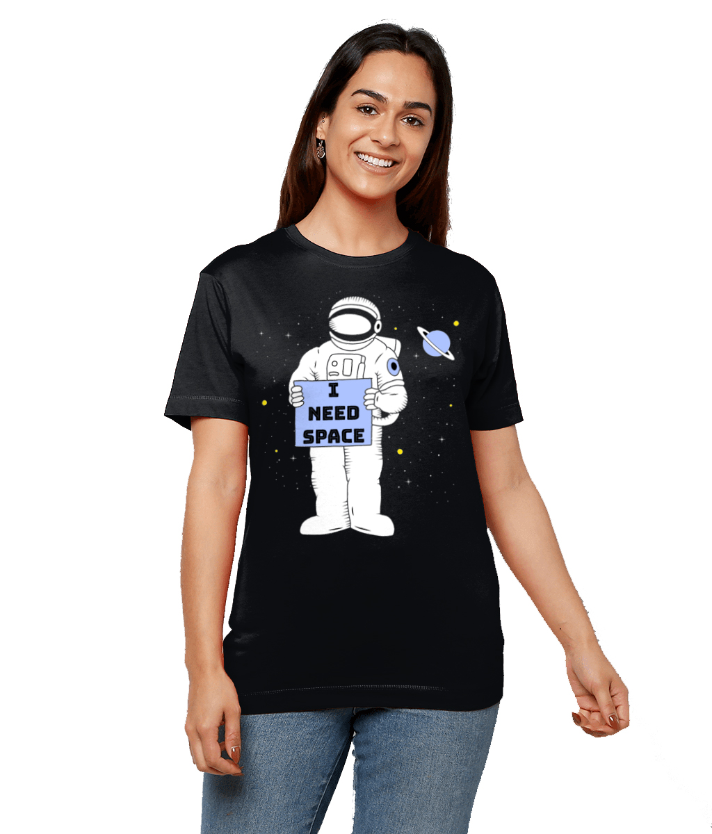 I Need My Space T Shirt In Black