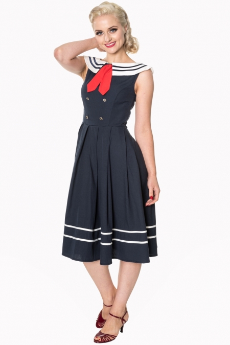 Dancing Days Aquarius 50s Sailor Dress ...