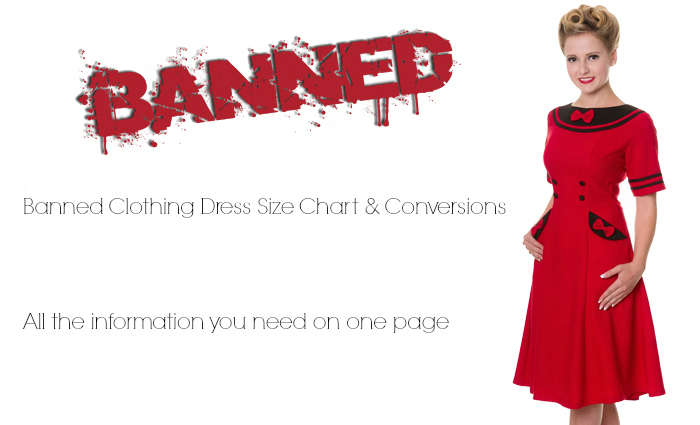 Banned Clothing Size Chart