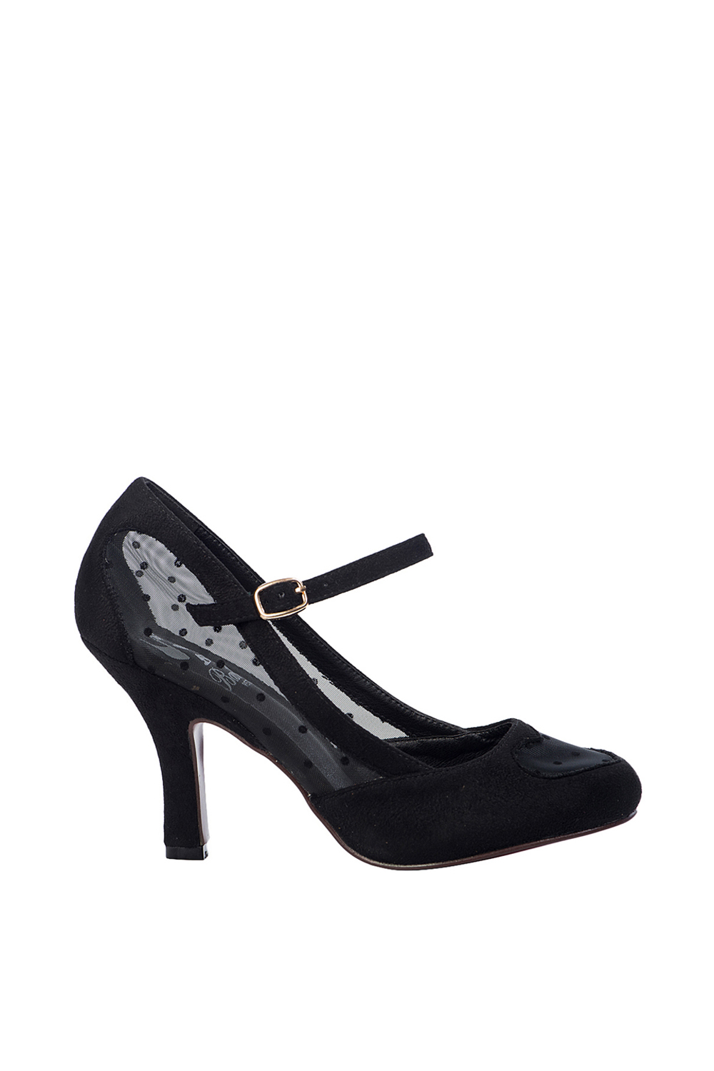 Banned Retro 50s Elegant Spots Pumps In Black | UK Based | Free UK P&P