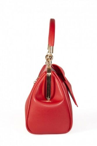 Banned Retro 50s Lockwood Bow Handbag in Red