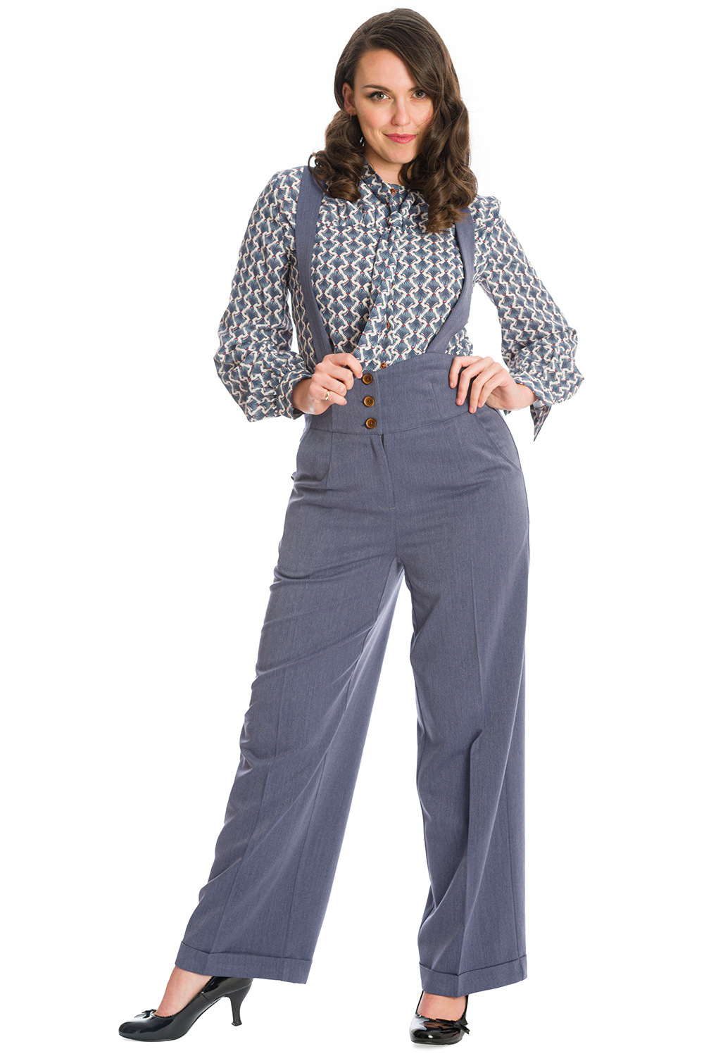 Banned Retro 40s Her Favourite Blue Trousers