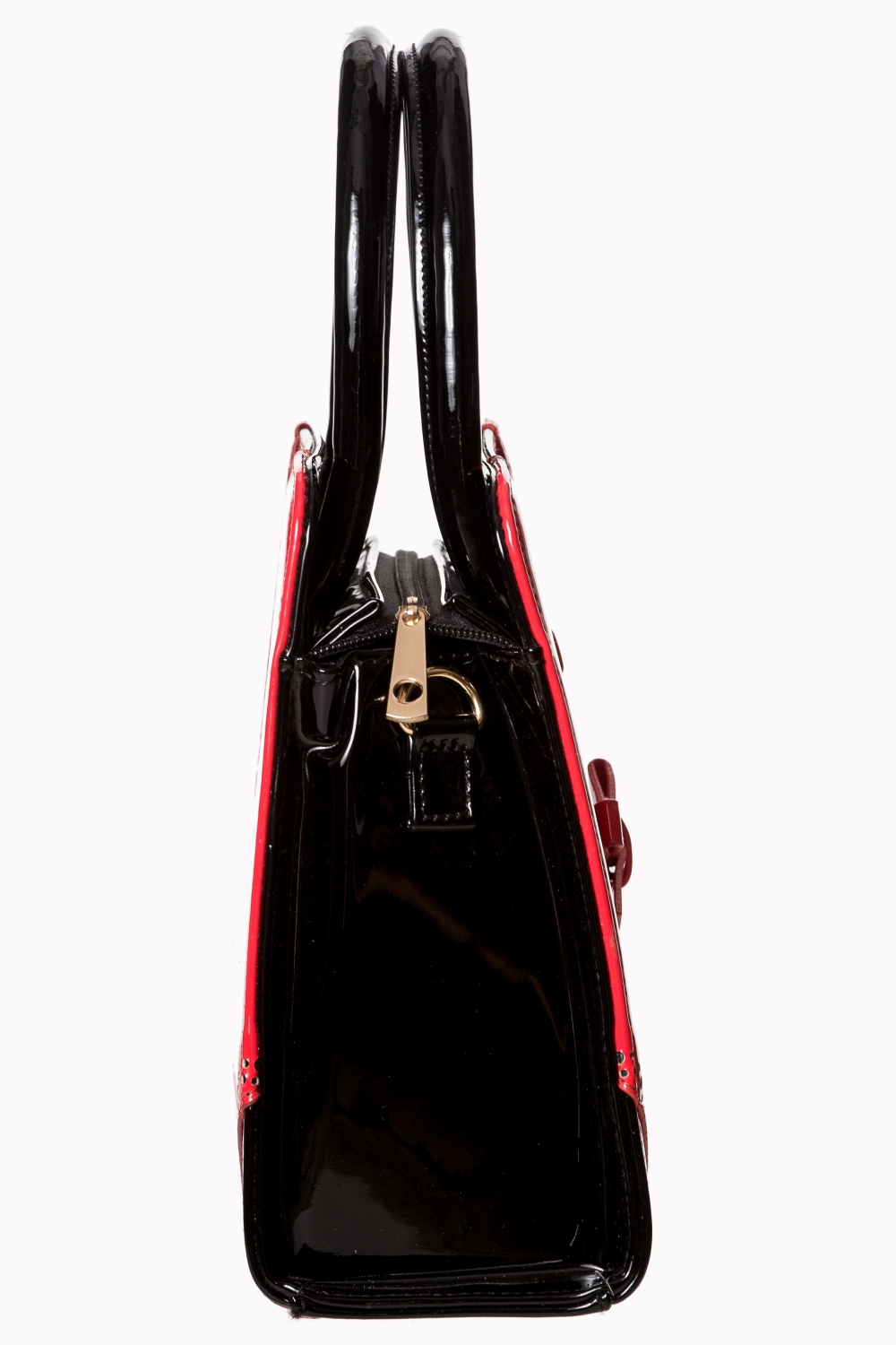 Women's Black Red Rockabilly Vintage Retro Rosemary's Bag Handbag Banned Apparel 