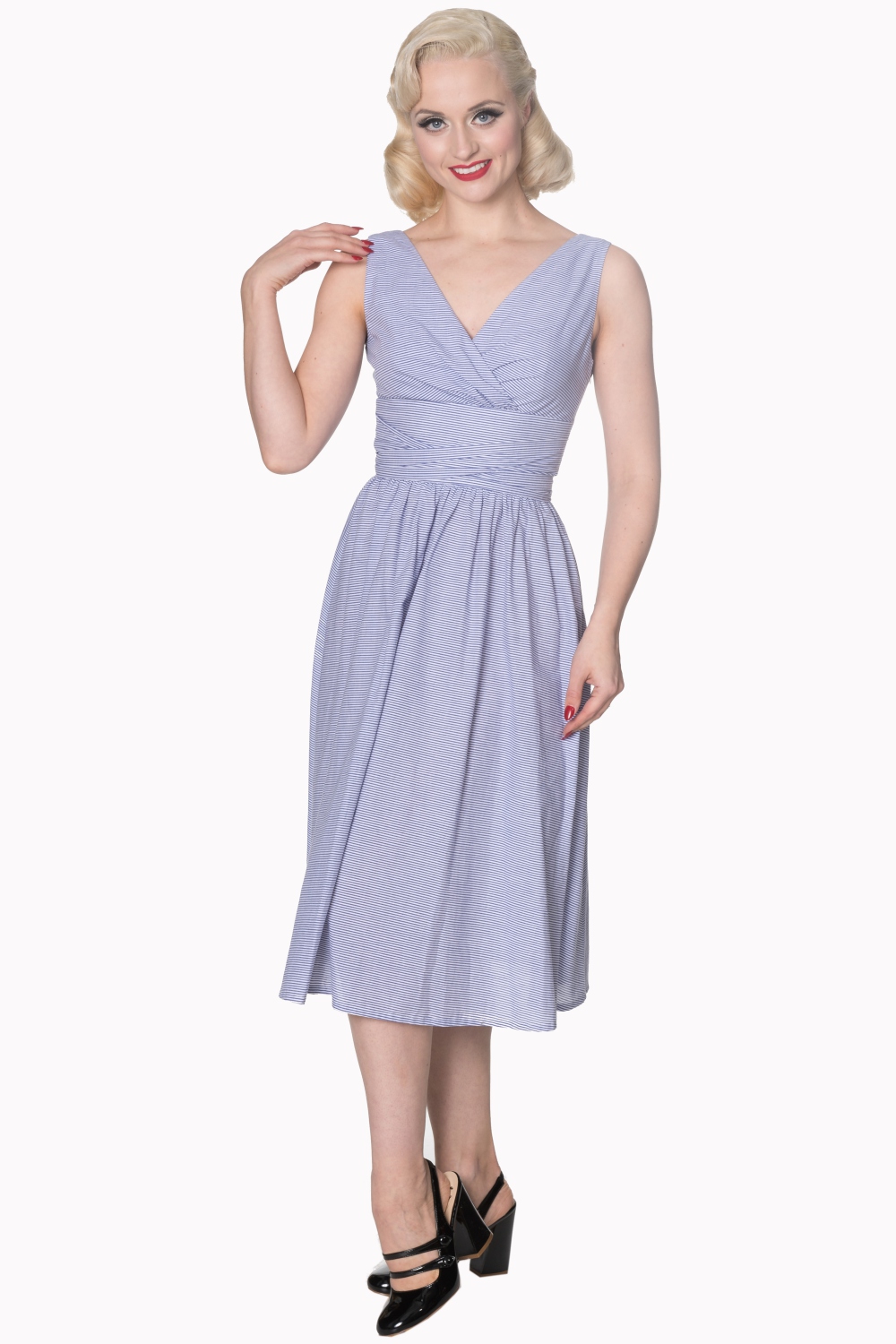 White 50s on sale swing dress
