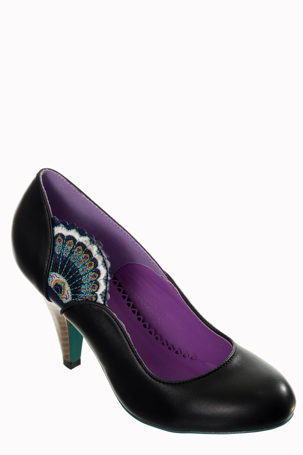 Dancing Days Sway 50s Black Peacock Shoes