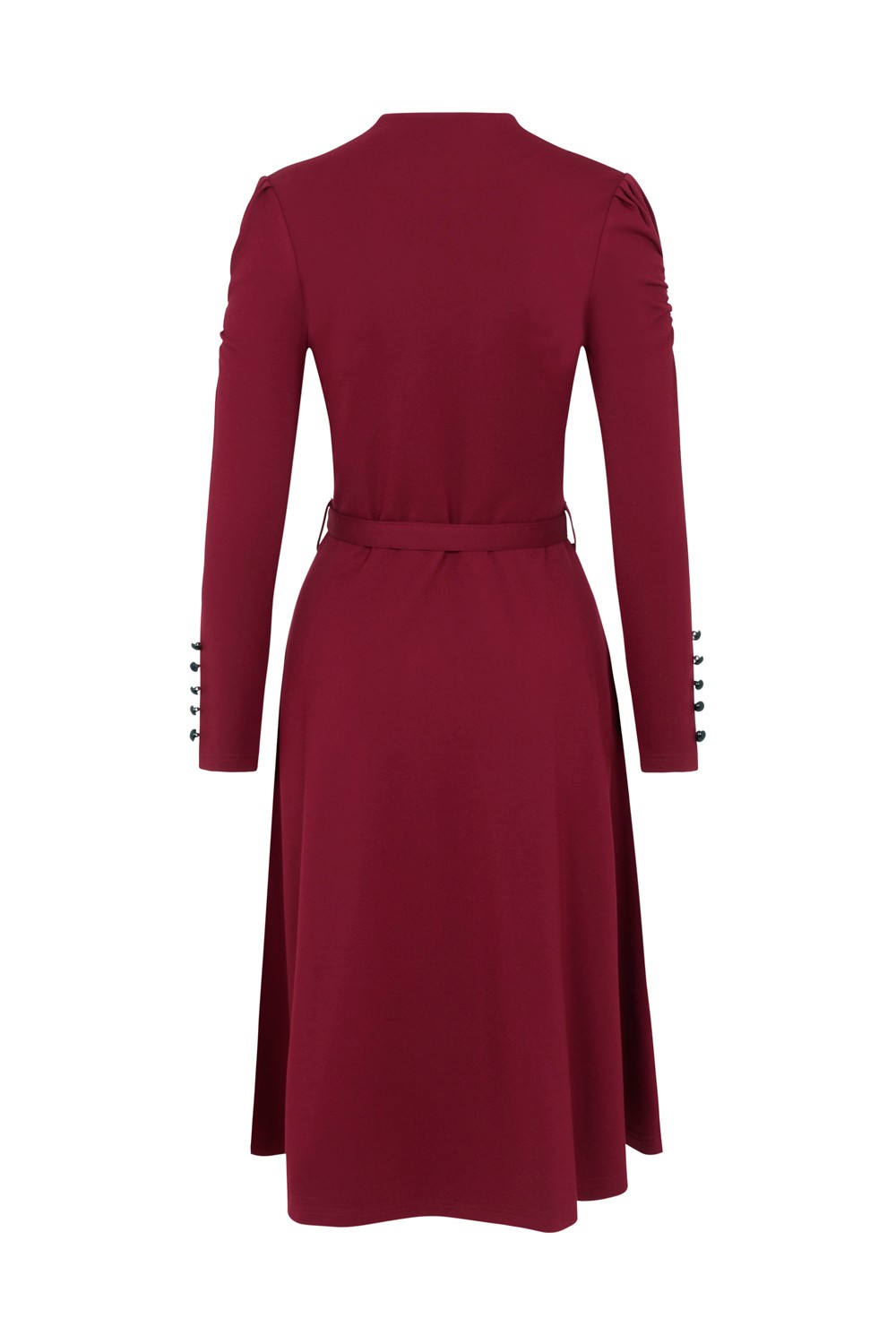 Burgundy online 1950s dress