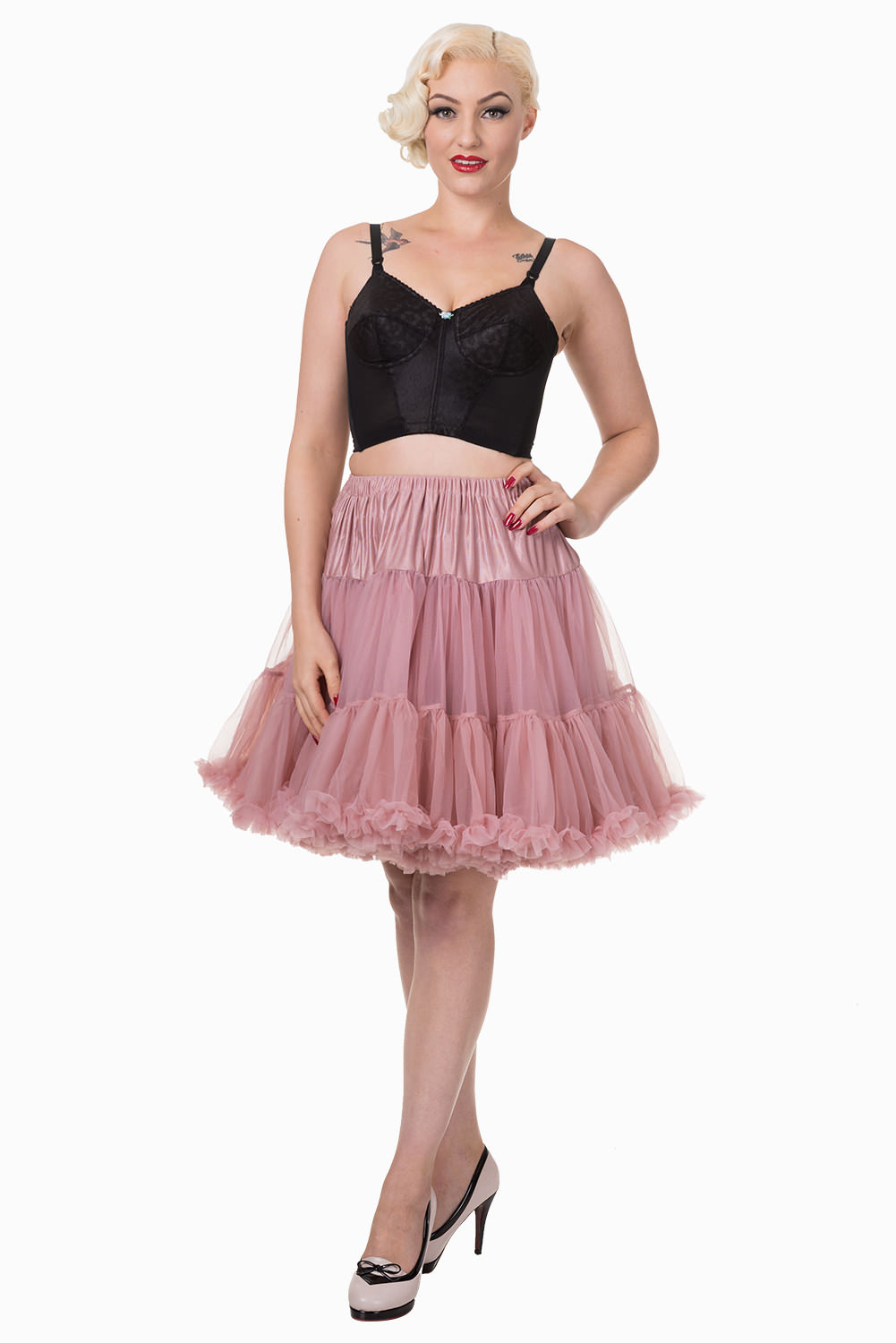 Banned Retro 50s Walkabout Dusty Pink Petticoat