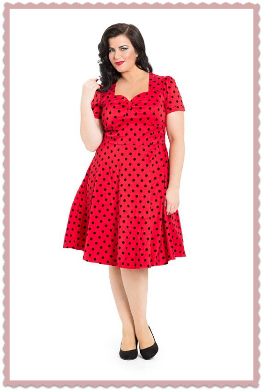 Red vintage dresses 50's hotsell