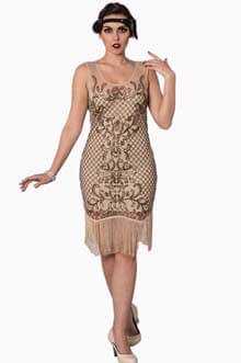 Great-Gatsby-Beige-Sequin-Dress