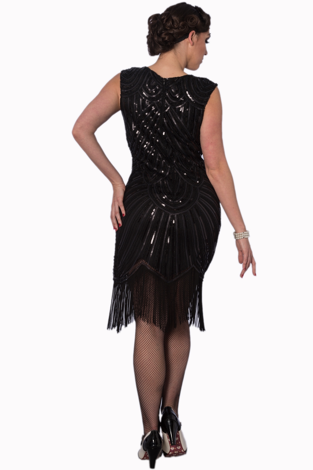 Great Gatsby Black Sequin Dress