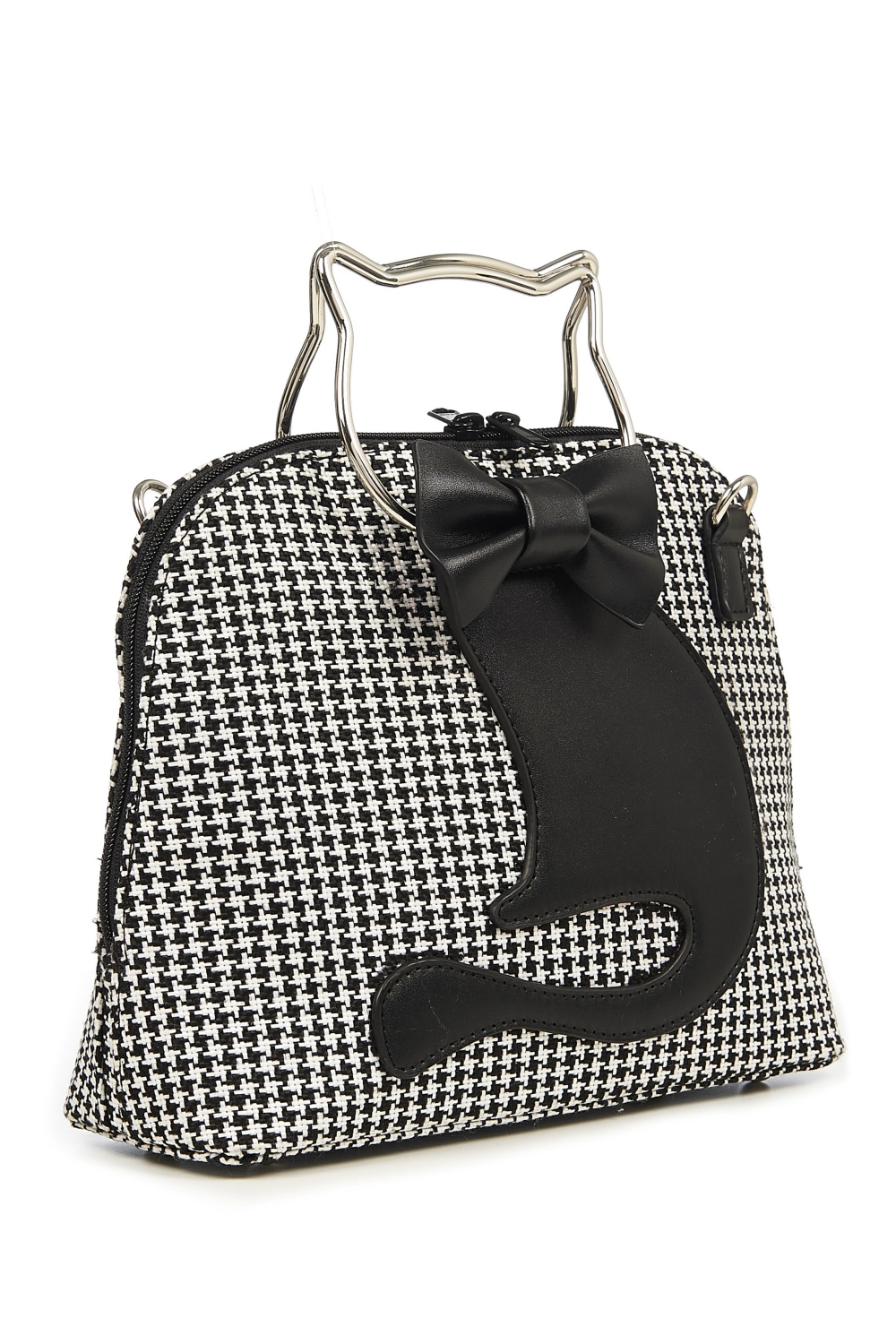 Banned Retro 50s Dixie Houndstooth Cat Bag
