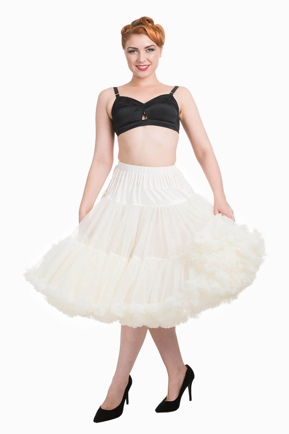 Banned Retro 50s Lizzy Lifeforms Ivory Petticoat
