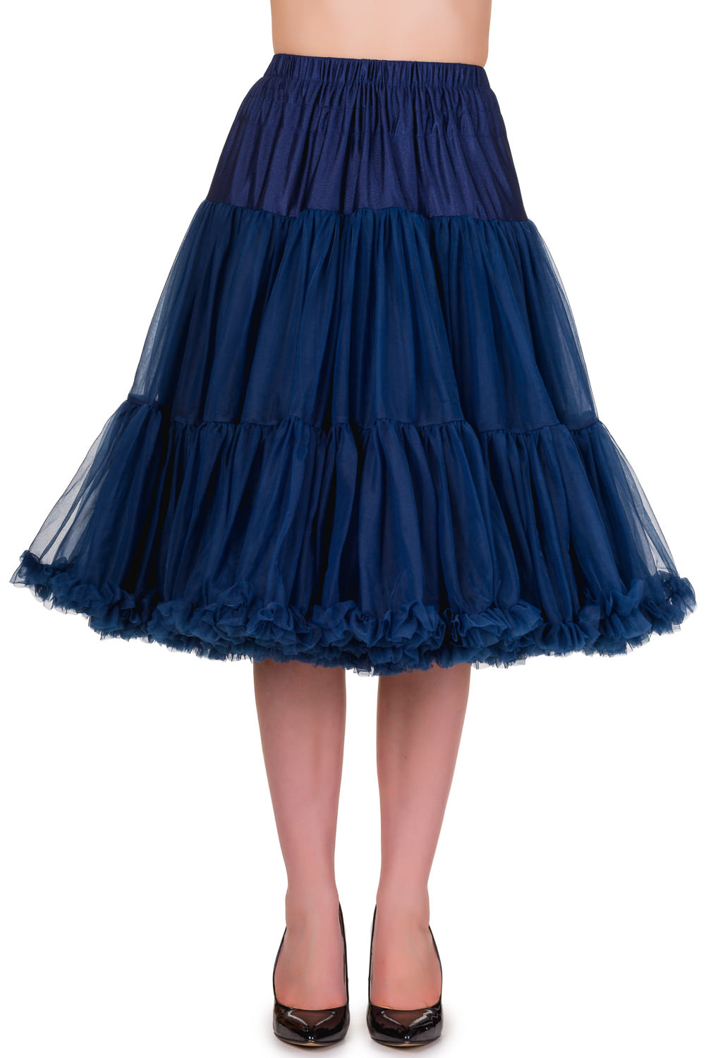 Banned Retro 50s Lizzy Lifeforms Navy Petticoat | 26