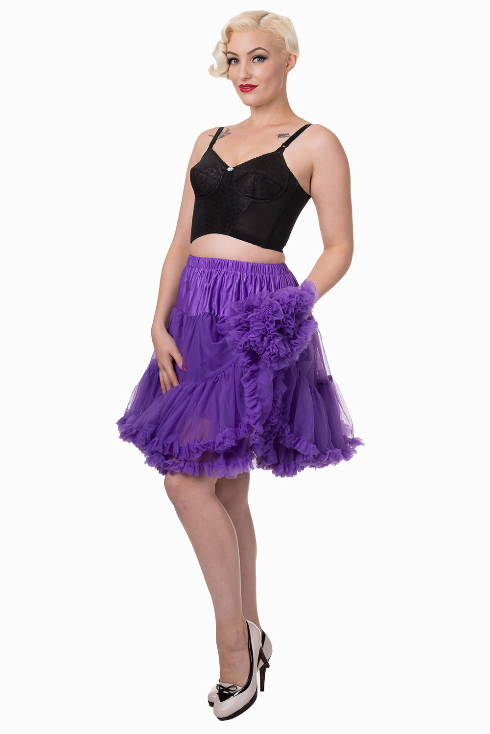 Banned Retro 50s Walkabout Purple Petticoat