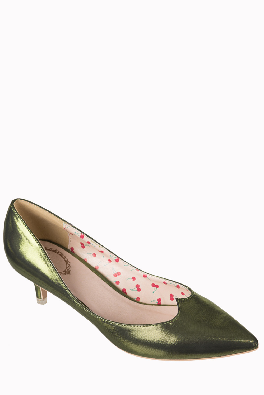 Dancing Days By Banned 1940s Olive Green Kitten Heels