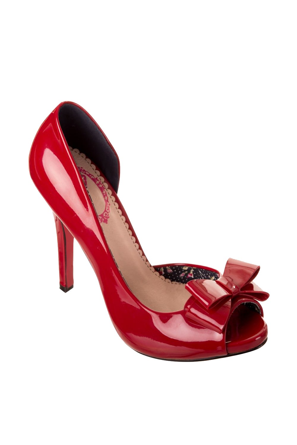Dancing Days Felicity Lacquered Red Stilettos