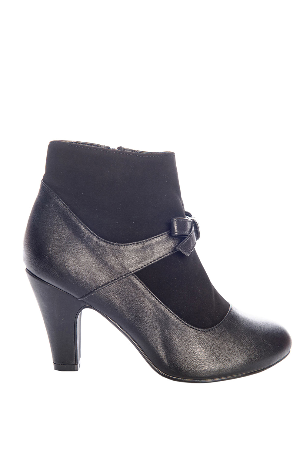 Banned Retro 50s Vintage Vegan Wings Shoe Black Booties