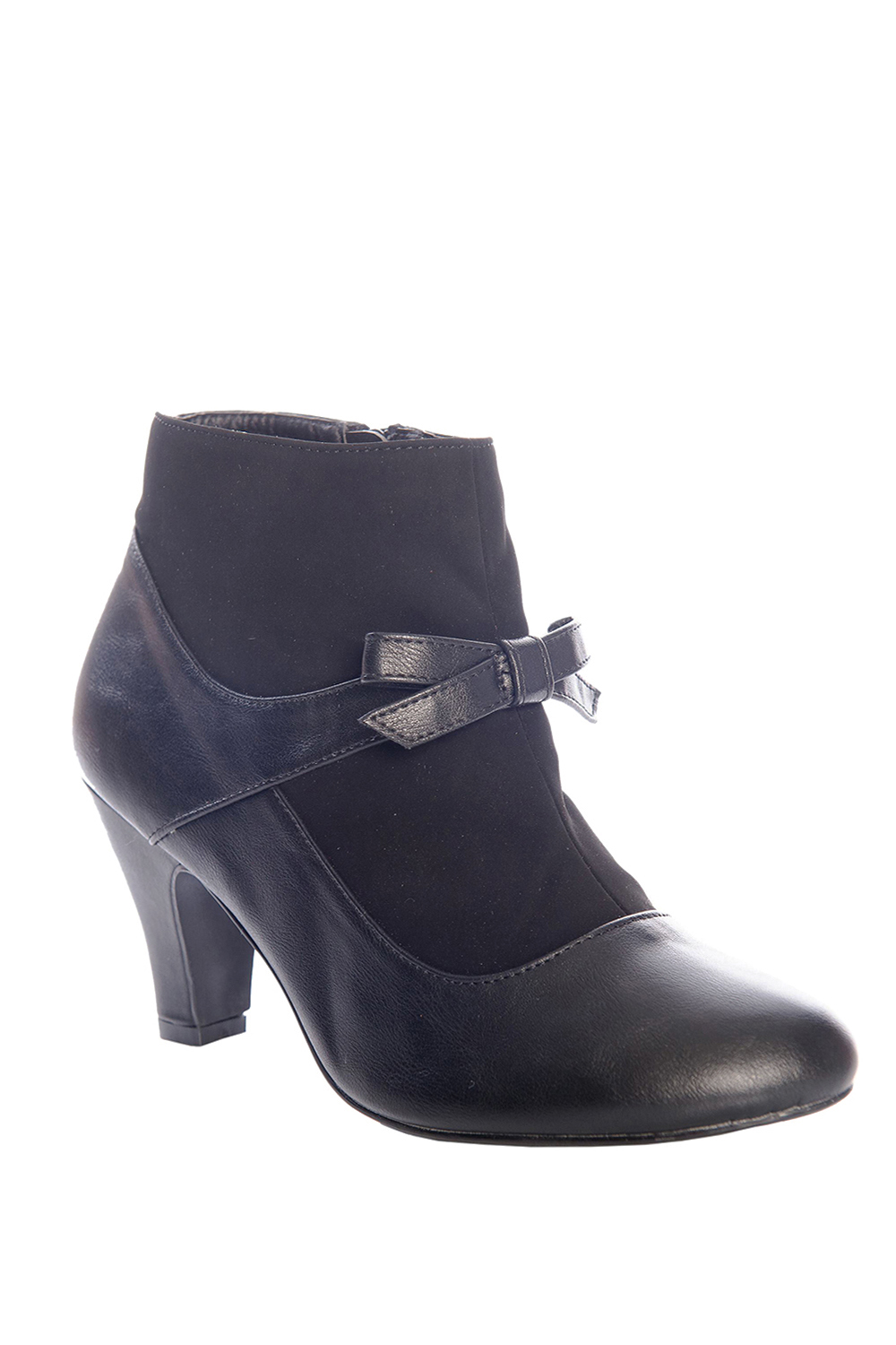 Banned Retro 50s Vintage Vegan Wings Shoe Black Booties