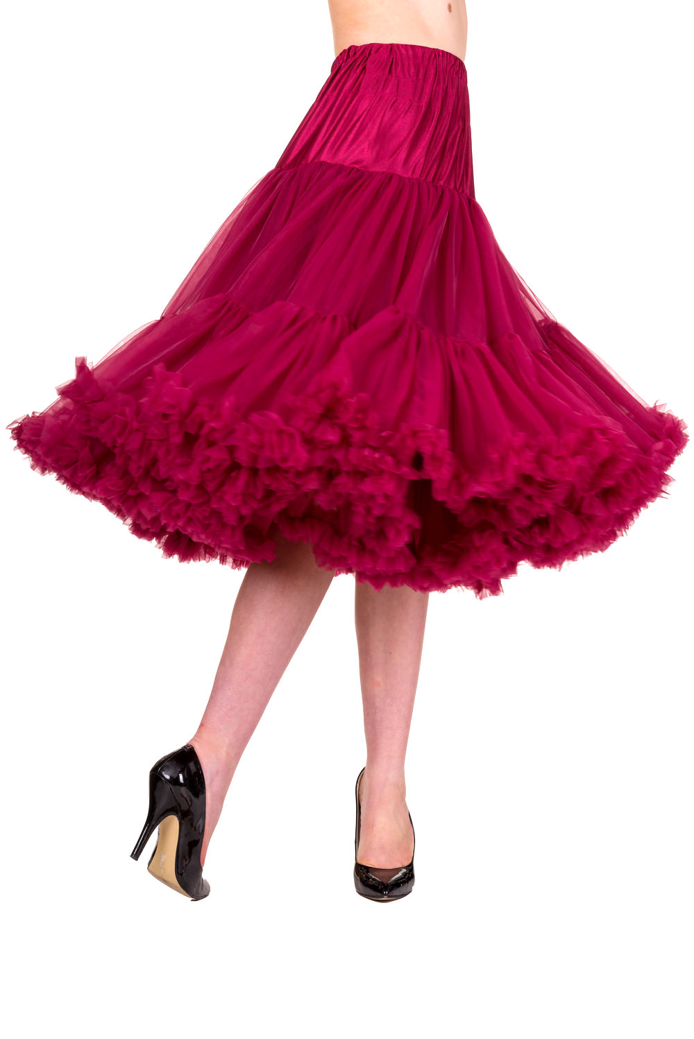 Banned Retro 50s Lizzy Lifeforms Bordeaux Petticoat