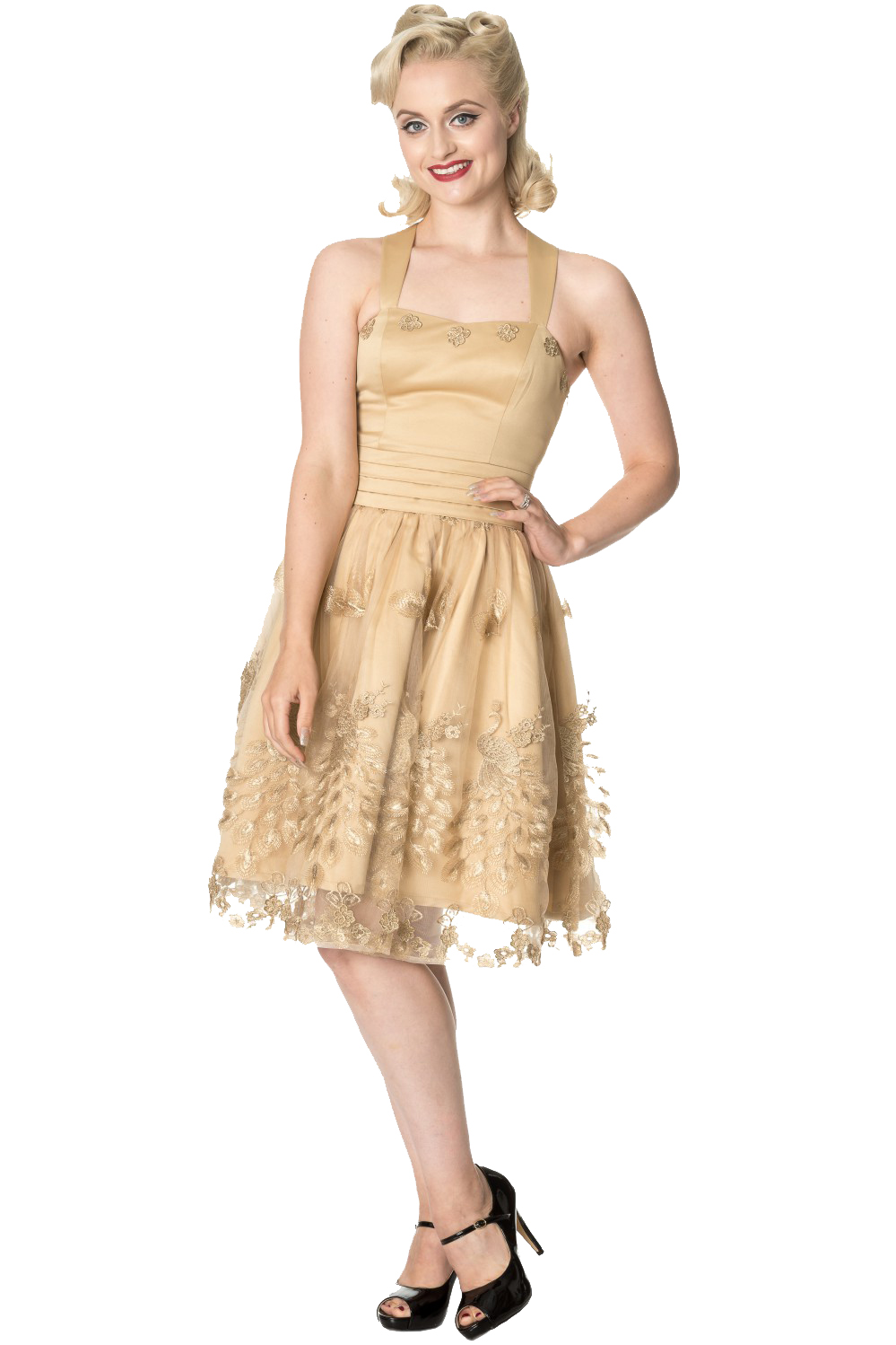 Dancing Days Moonlight Escape Gold Prom Dress