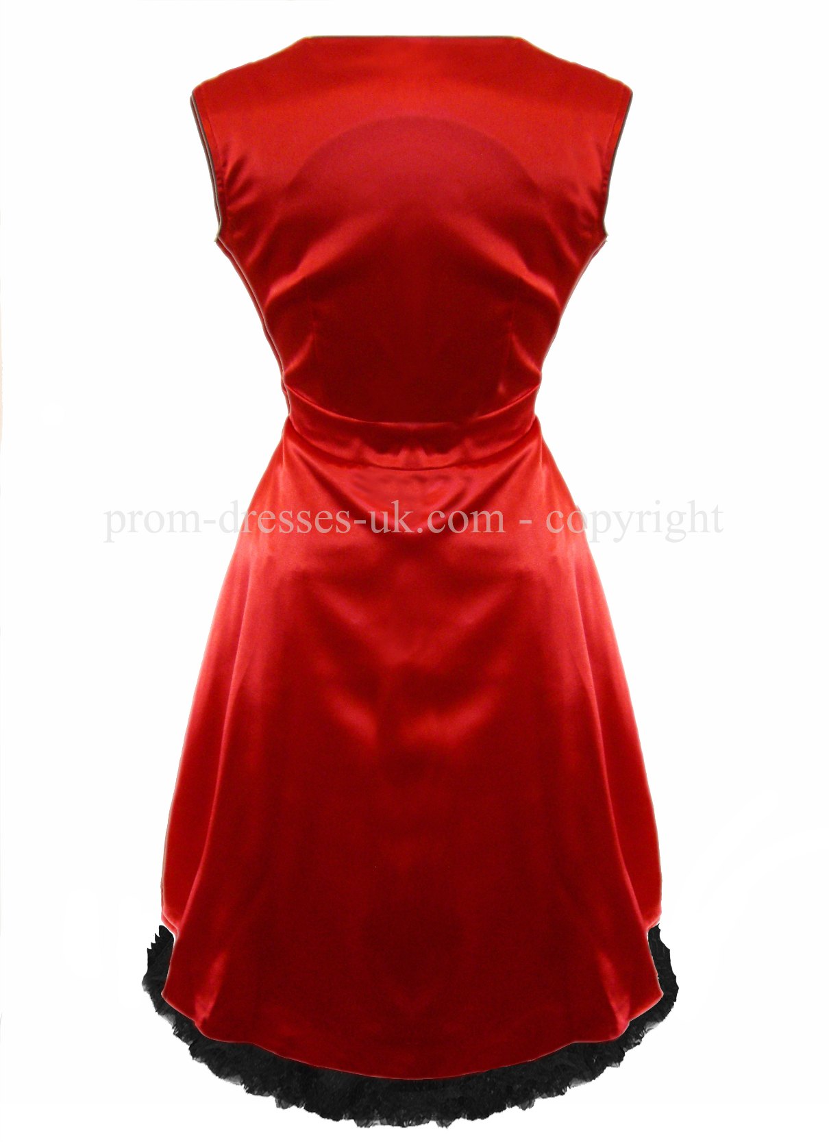 Enlarge Red Satin Bow Dress