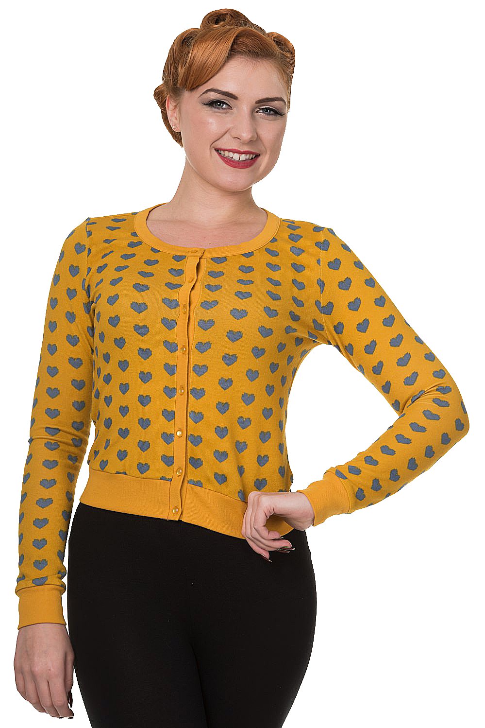 Banned Tan Lovehearts CardiganBanned Tan Lovehearts Cardigan