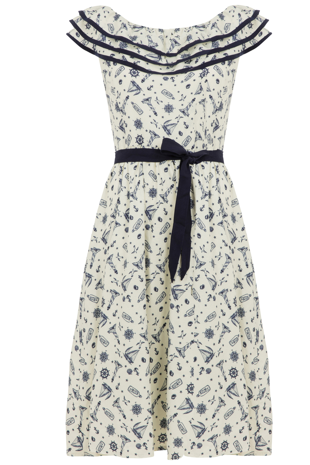 Voodoo Vixen Sailor Frilly St Tropez Dress