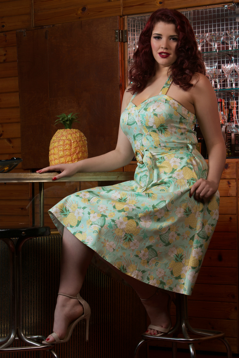 Voodoo Vixen Pineapple Holiday Dress Location