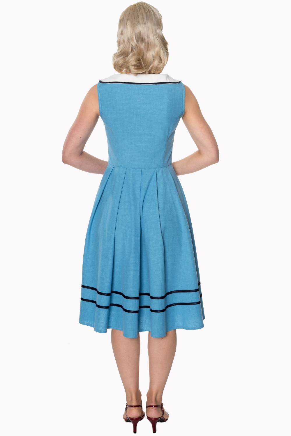 Dancing Days Aquarius 50s Sailor Sky Blue Dress