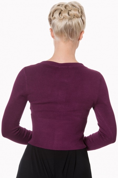 banned-retro-50s-aubergine-cardigan-back