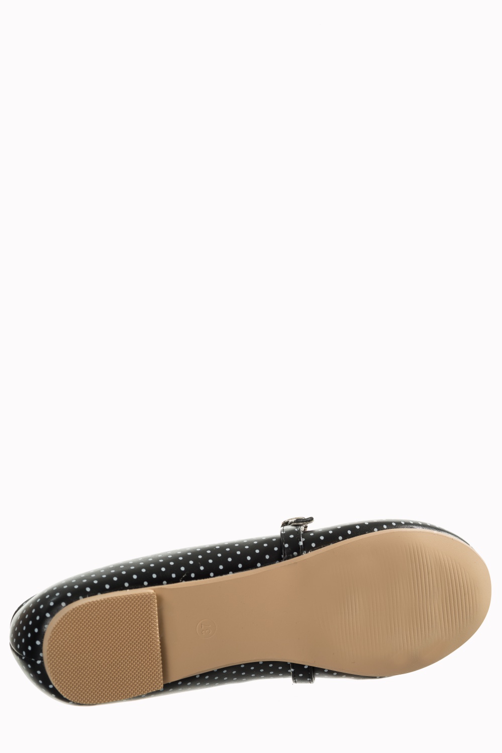 Flamingos In Love Black Ballerina Polka Dot Flats