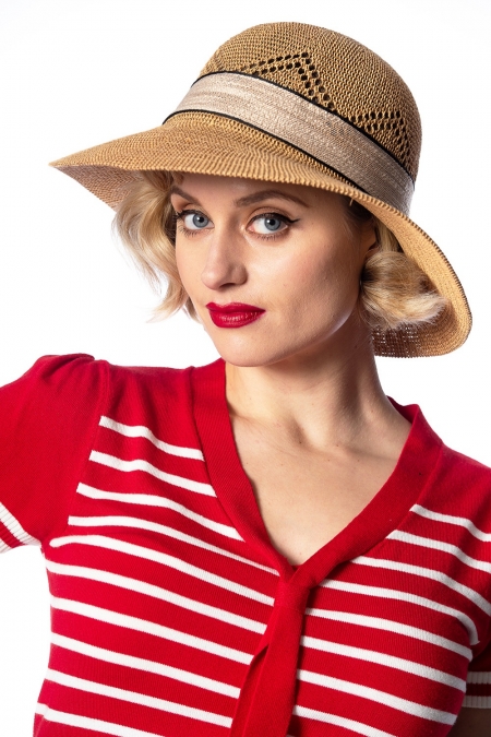 Banned Retro 50s Tiki Club Hat in Natural
