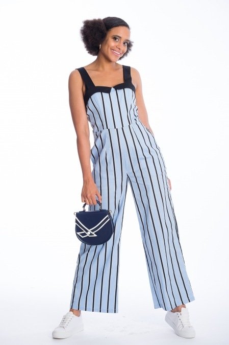 Banned Retro 50s Nautical Kelly Lee Handbag in Navy