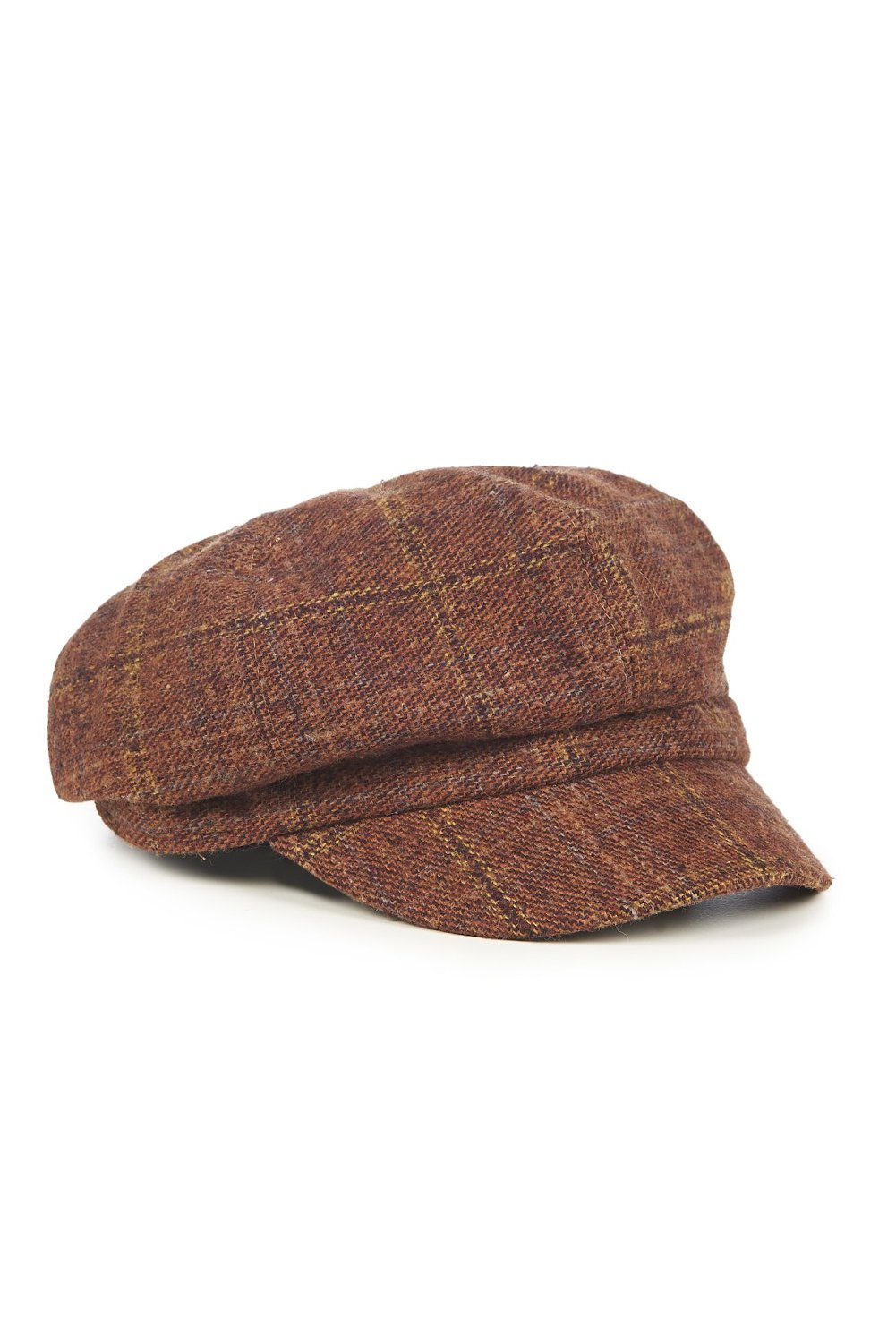 Banned Apparel Lady Harris Baker News Boy Cinnamon Tartan Cap