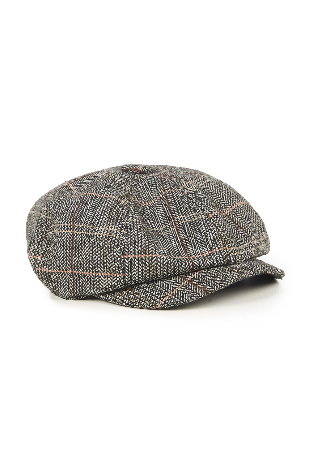 Banned Apparel Lady Harris Baker News Boy Grey Tartan Cap