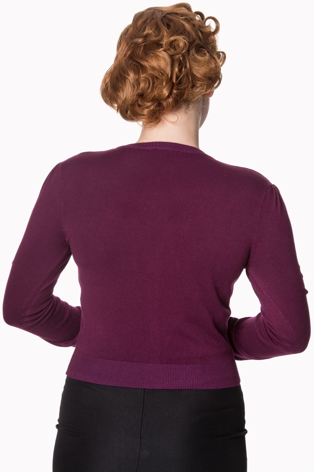 Aubergine Stand Out From The Crowd Peacock Cardigan
