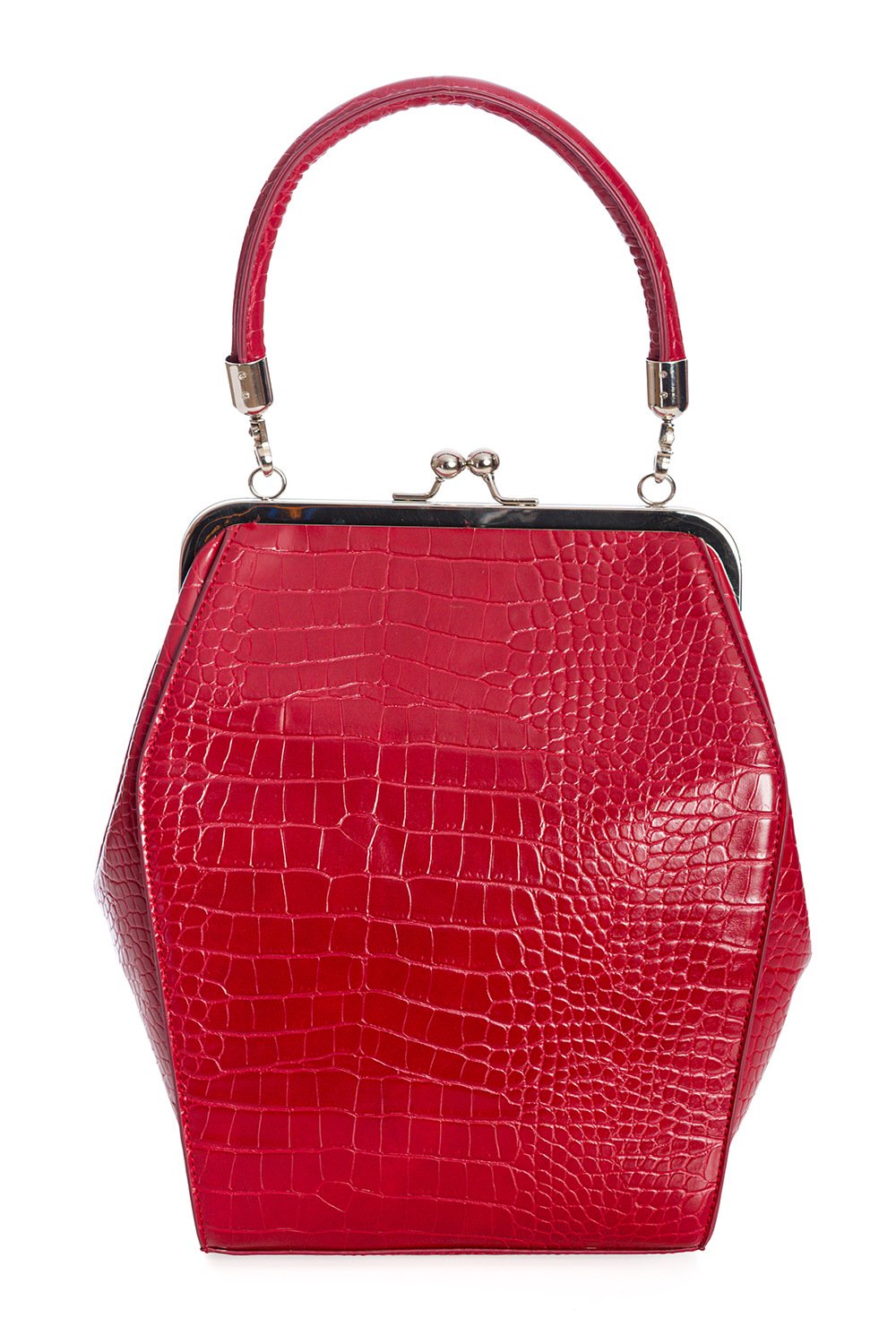 Banned Retro 50s Sherry Handbag In Burgundy