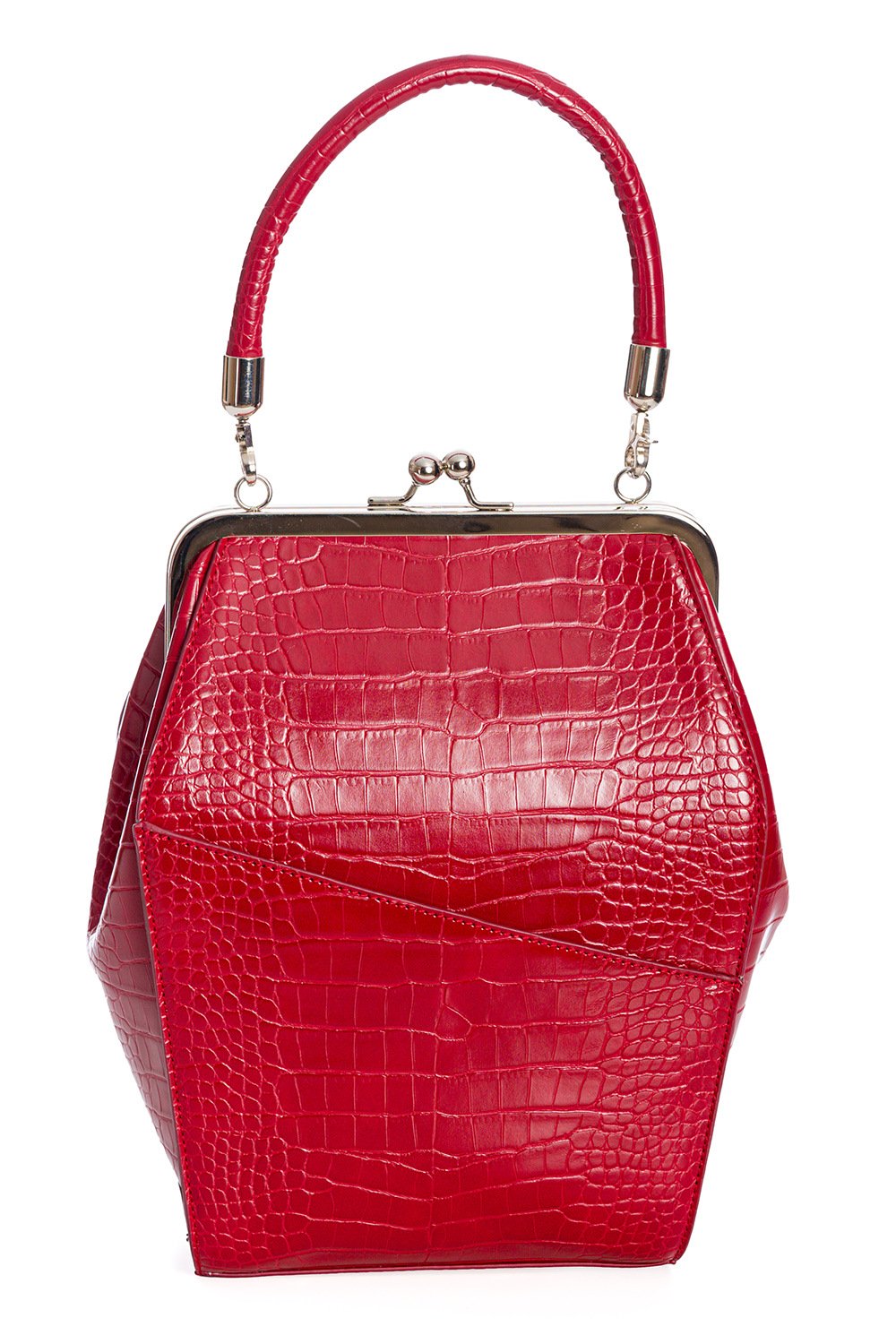 Banned Retro 50s Sherry Handbag In Burgundy