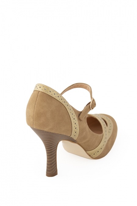 Banned Retro Mary Jane Angel Dust Tan Shoes