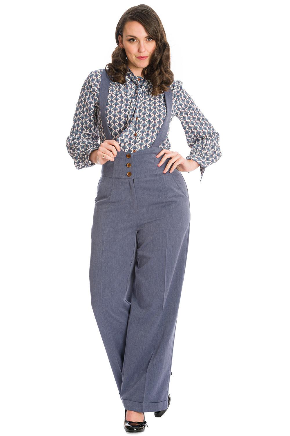 Banned Retro 40s Her Favourite Blue Trousers