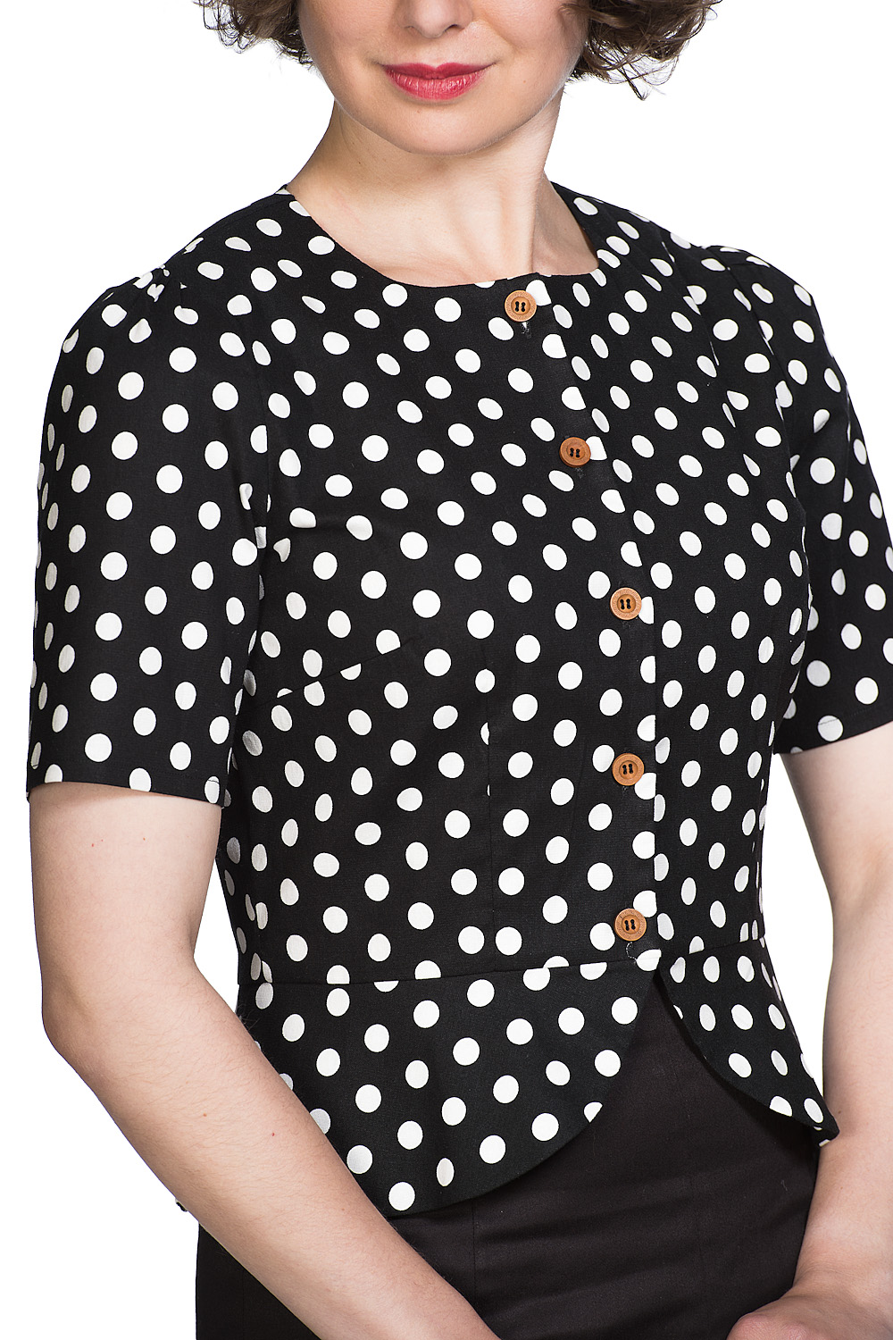 Banned Retro 60s Spotlight Blouse In Black
