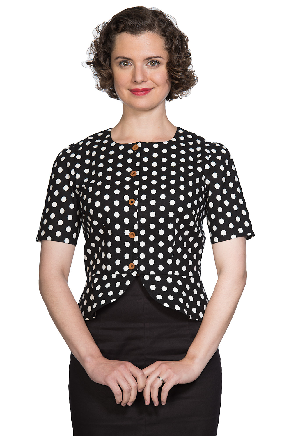 Banned Retro 60s Spotlight Blouse In Black