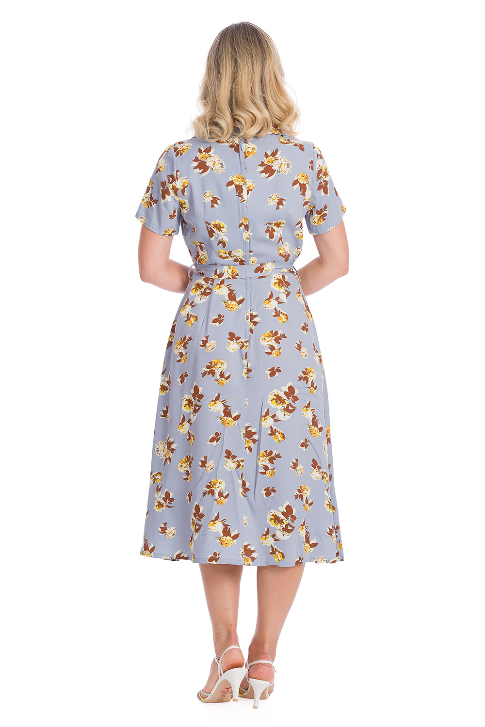 Banned Sweet Tropicana 40s Dress In Light Blue