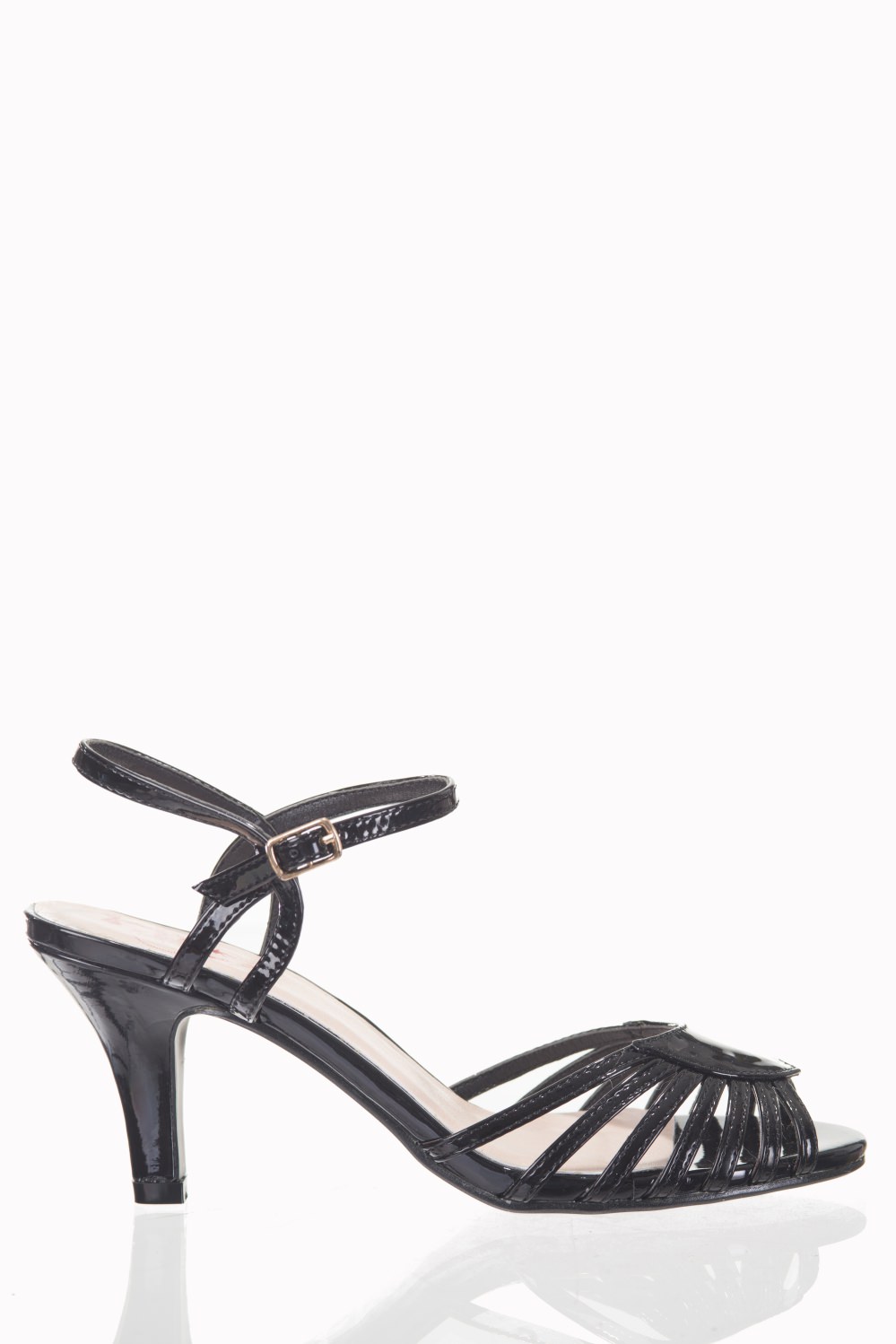 Dancing Days Amelia 1940s Black Sandals