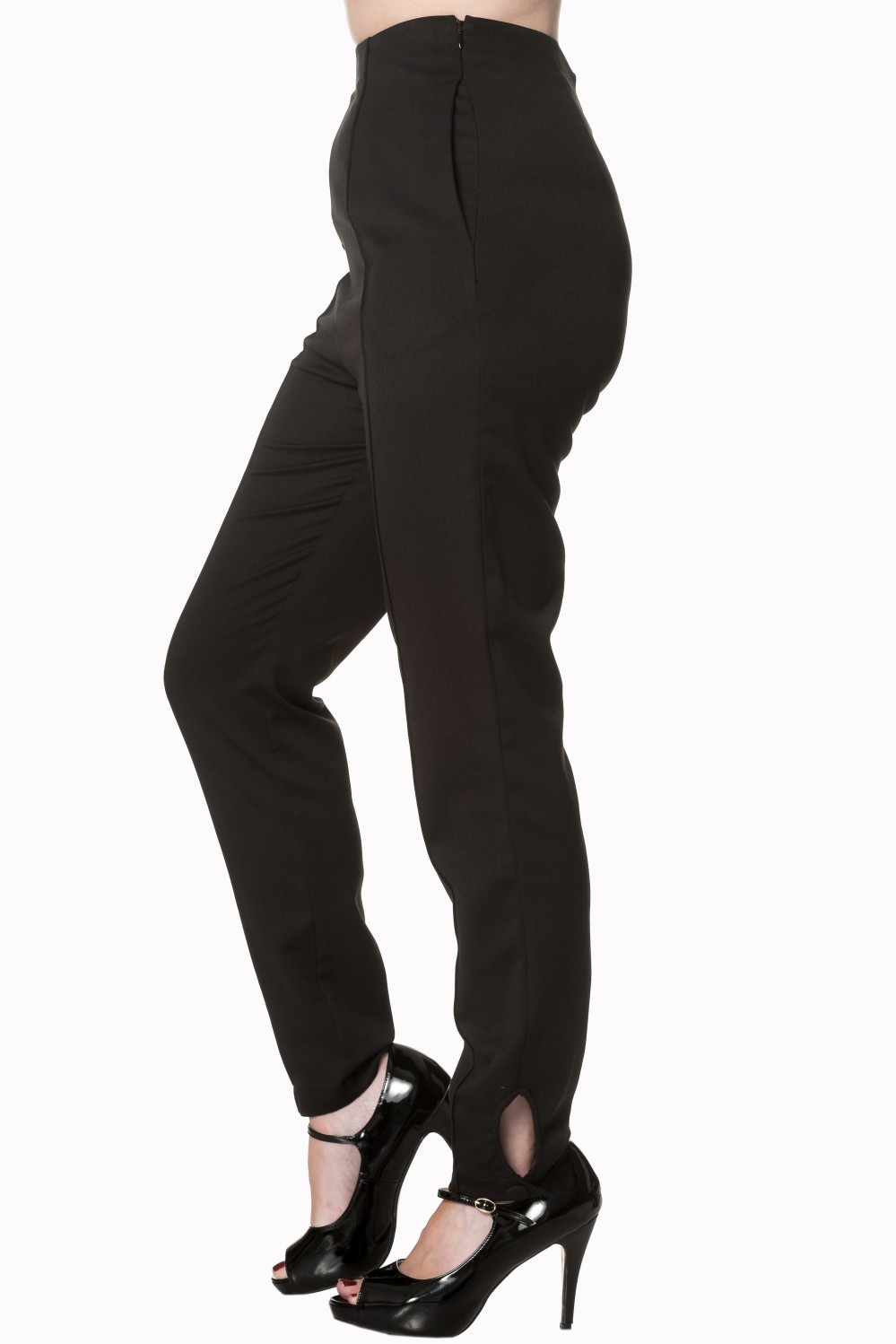 Banned Retro Tempting Fate Black 50s Trousers